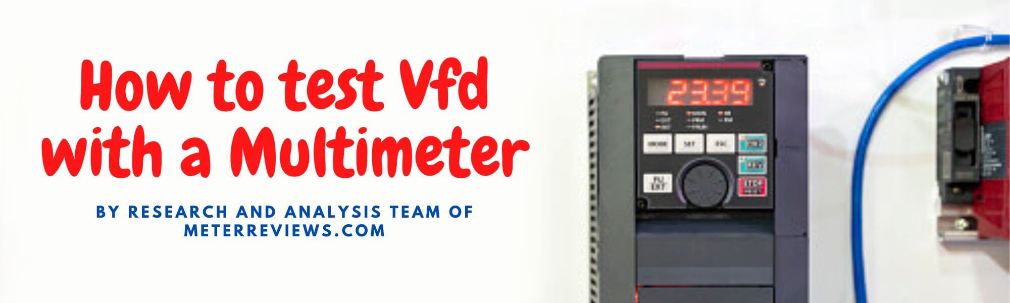 how to test vfd with multimeter